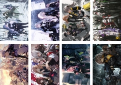 8PCS/SET 42*29CM Girls Frontline Cartoon Anime Paper Poster