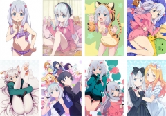 2 Styles 8PCS/SET 42*29CM Sensei/Izumi Sagiri Cartoon Anime Paper Poster