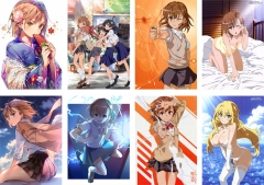 8PCS/SET 42*29CM A Certain Scientific Railgun Cartoon Anime Paper Poster