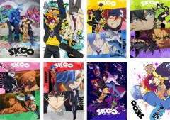 8PCS/SET 42*29CM SK8 the Infinity/SK∞ Cartoon Anime Paper Poster