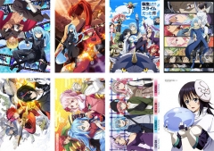 8PCS/SET 42*29CM That Time I Got Reincarnated as a Slime Cartoon Anime Paper Poster