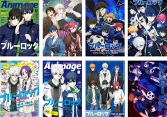 2 Styles 8PCS/SET 42*29CM Blue Lock Cartoon Anime Paper Poster