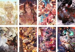 8PCS/SET 42*29CM Onmyoji/The Yin Yang Master Cartoon Anime Paper Poster
