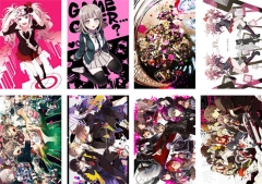 8PCS/SET 42*29CM Danganronpa: Trigger Happy Havoc Cartoon Anime Paper Poster