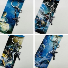 12 Constellations Cartoon Pendant Cute Anime Keychain