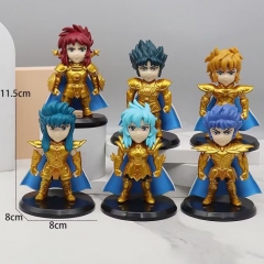 11.5CM 6PCS/SET Saint Seiya Anime PVC Figure Toy (Opp Bag)