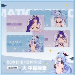 4 Styles 2 Sizes Genshin Impact Cartoon Anime Mouse Pad