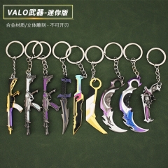 20 Styles Valorant Game Alloy Anime Weapon Keychain