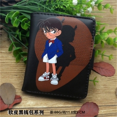 Detective Conan Cartoon Cosplay Purse PU Leather Anime Short Wallet
