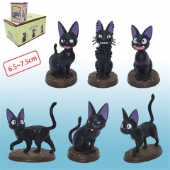6PCS/SET 6.5-7.5CM Kiki's Delivery Service Cartoon Anime Figure