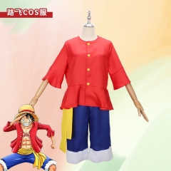 路飞衣服 海贼王衣服 两年后二代 路飞cosplay衣服cos服帽子草鞋