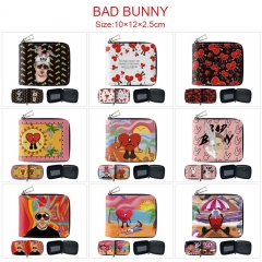 9 Styles Bad Bunny Cartoon Anime Short Zipper Wallet