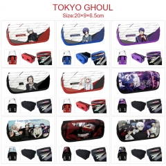 9 Styles Tokyo Ghoul Cartoon Anime PU Zipper Pencil Bag