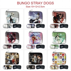 10 Styles Bungo Stray Dogs Cartoon Anime Short Zipper Wallet