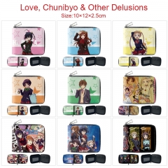 9 Styles Cyuunibyou Demo Koigashitai Cartoon Anime Short Zipper Wallet