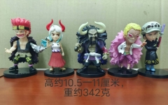5PCS/SET 10.5~11cm One Piece Cartoon Anime PVC Figure Set Model Toy