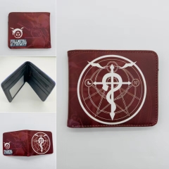 Fullmetal Alchemist Cartoon Character Cosplay Cute Anime Wallet