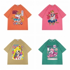 20 Styles Pretty Soldier Sailor Moon Cartoon Pattern Anime T shirt