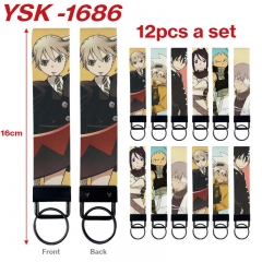 12PCS/SET Soul Eater Cartoon Anime Keychain