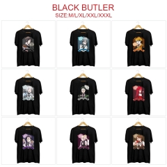 11 Styles 2 Color Kuroshitsuji/Black Butler Cartoon Anime T-shirt