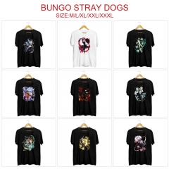 11 Styles 2 Color Bungo Stray Dogs Cartoon Anime T-shirt