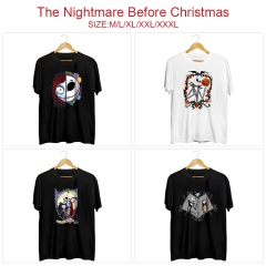 7 Styles 2 Color The Nightmare Before Christmas Cartoon Anime T-shirt