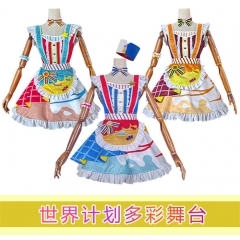 世界计划多彩舞台PJSK初音未来凤笑梦凤绘梦草薙宁宁镜音铃cos裙