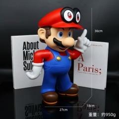 36CM Super Mario Bro Cartoon Anime PVC Figure