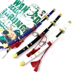 21CM 3 Styles One Piece Zoro Anime Weapon Sword Keychain