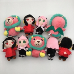 12CM 10PCS/SET SPY×FAMILY Cartoon Anime Plush Toy Doll