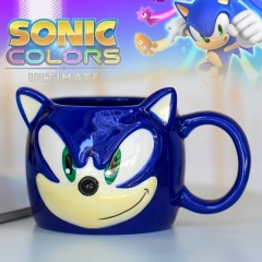 300ML Sonic The Hedgehog Cartoon Anime Ceramic Cup 3D Mug