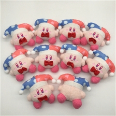 10CM 10PCS/SET 3 Styles Kirby Cosplay Character Anime Plush Toy Pendant
