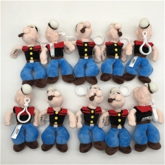 15CM 10PCS/SET Popeye the Sailor Cosplay Character Anime Plush Toy Pendant