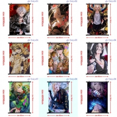 60*90CM 9 Styles Tokyo Revengers Wallscrolls Waterproof Cartoon Anime Wall Scroll