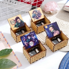 8 Styles Demon Slayer: Kimetsu no Yaiba Anime Wooden Music Box