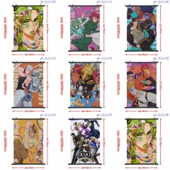 60*90CM 8 Styles JoJo's Bizarre Adventure Wallscrolls Waterproof Anime Wall Scroll