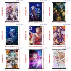 60*90CM 12 Styles Sword Art Online Wallscrolls Waterproof Cartoon Anime Wall Scroll