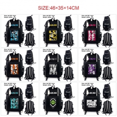 9 Styles Blue Lock Cartoon Anime Canvas Backpack Bag