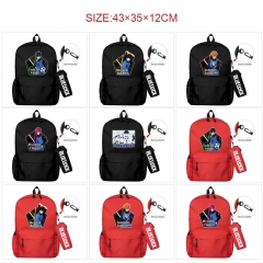 15 Styles Blue Lock Cartoon Anime Canvas Backpack Bag+Pencil Bag Set