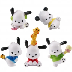 5PCS/SET 3.8CM Sanrio Pachacco Anime PVC Figure Toy