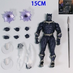 15CM SHF Captain America Black Panther Anime Action Figure Toy