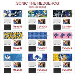 30*80CM 11 Styles Sonic the Hedgehog Cartoon Anime Mouse Pad