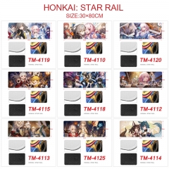 30*80CM 16 Styles Honkai: Star Rail Cartoon Anime Mouse Pad