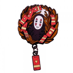 千与千寻日本动漫周边别针徽章无脸男胸针徽章