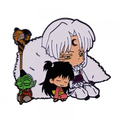 Inuyasha Cartoon Decorative Alloy Pin Anime Brooch