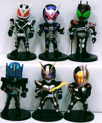 6PCS/SET 11CM Kamen Rider Ex-Aid Cartoon Cute PVC Anime Figure