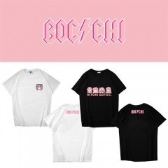 bocchi the rock! 孤独摇滚黑白T恤棉休闲宽松版男女时尚短袖上衣