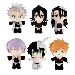 20CM 6 Styles Bleach Kurosaki Ichigo Kuchiki Byakuya Cartoon Anime Plush Toy Doll