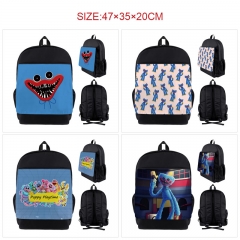 4 Styles Poppy Playtime Cartoon Nylon Canvas Anime Backpack Bag