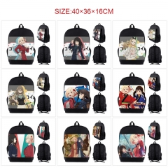 10 Styles Lycoris Recoil Cartoon Nylon Canvas Anime Backpack Bag